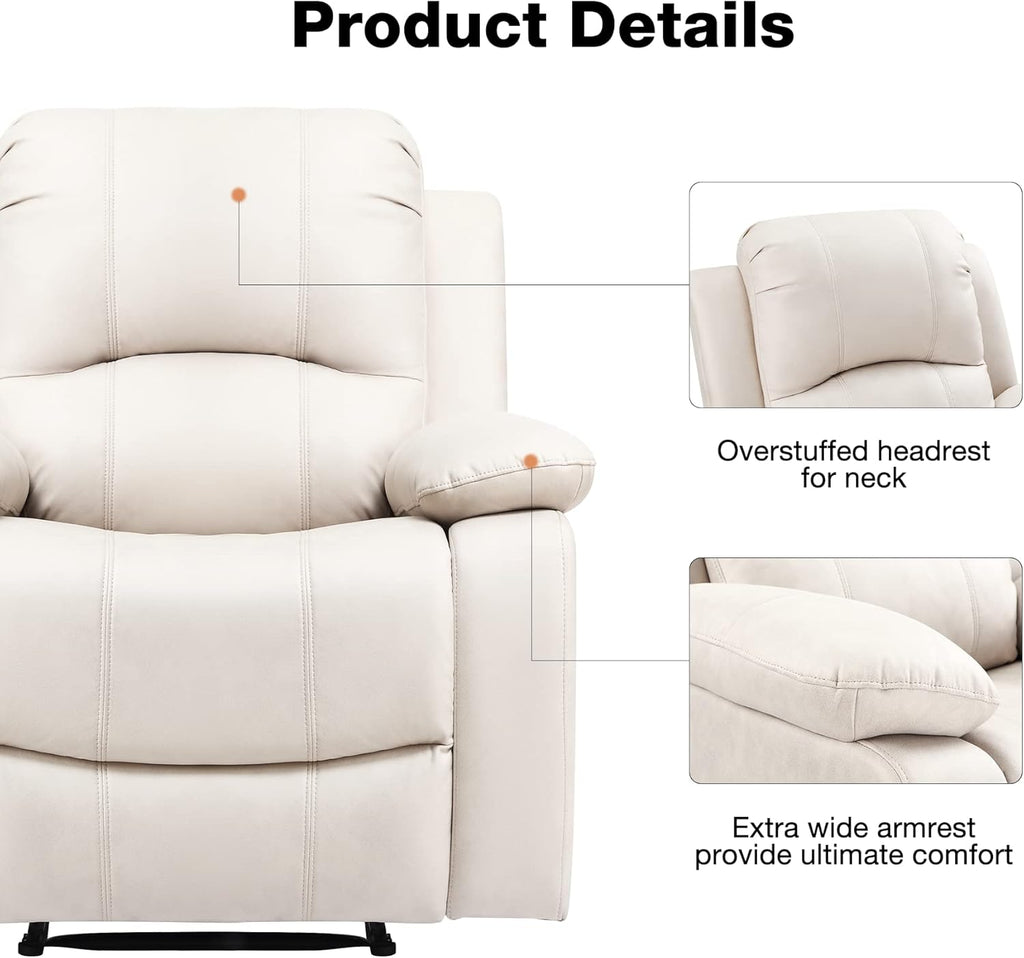 Recliner Chair with Footrest Single Sofa A1413