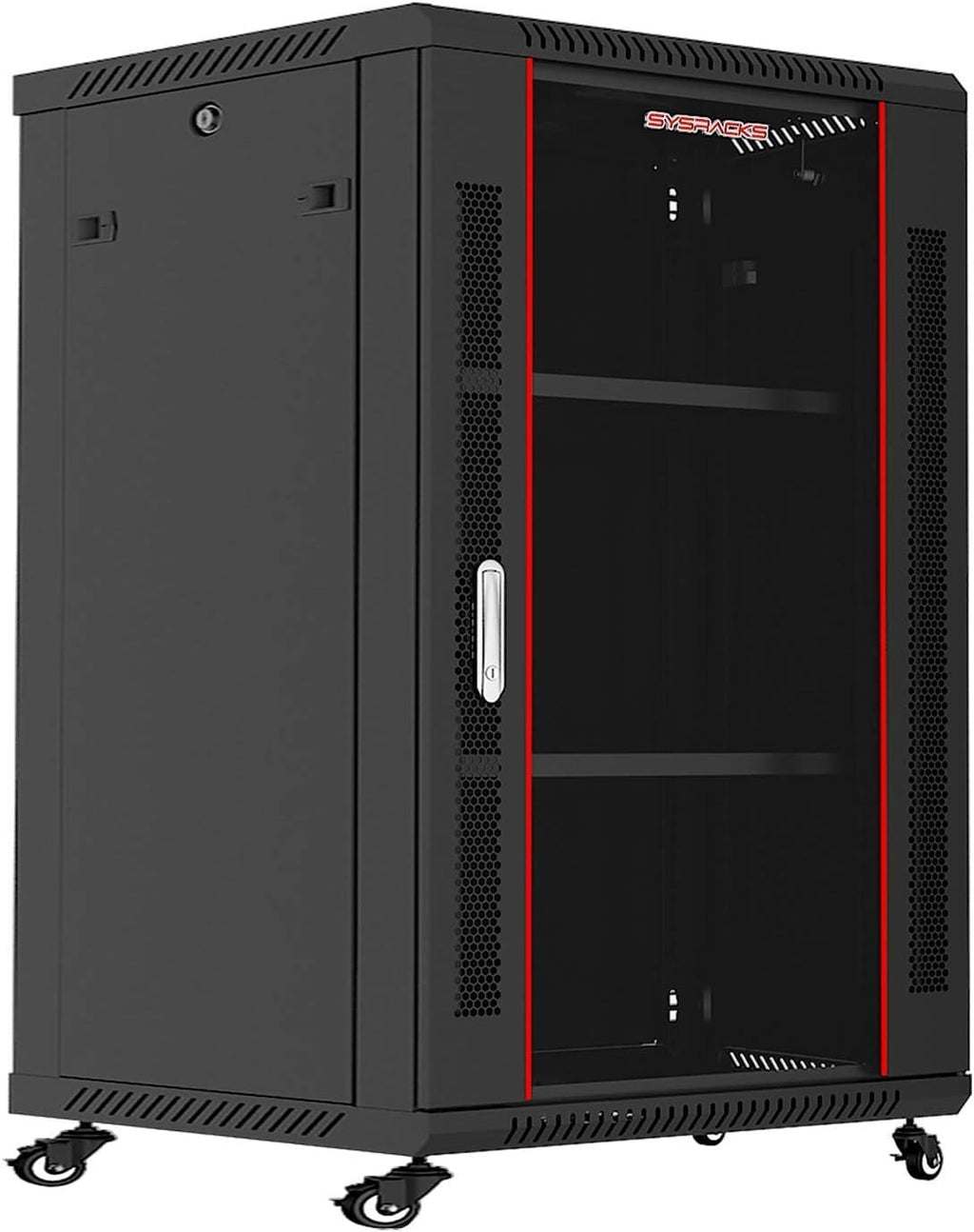 Locking Wall Mount Server Rack Cabinet 18U 24-Inch Deep G578630