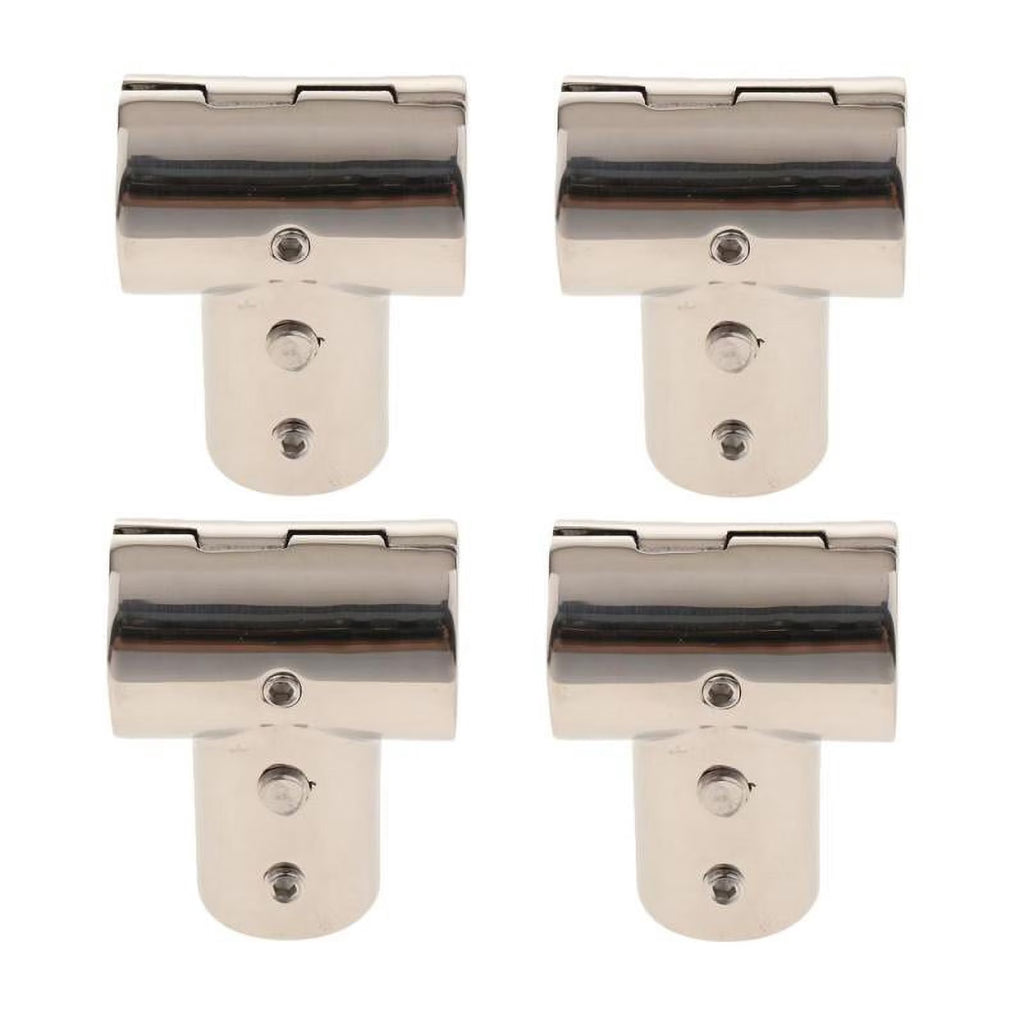 4pcs 22mm 90 Degree 3 Way Elbow Boat Deck Handrail Rail Tee Fittings R83982