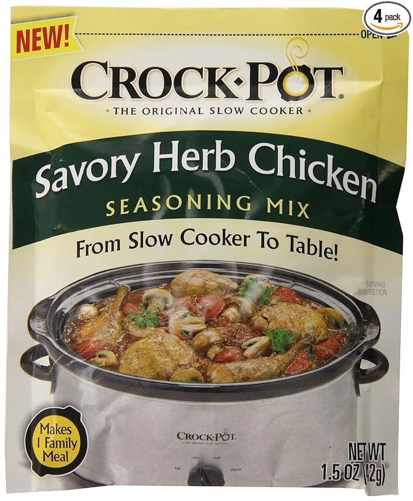 Savory Herb Chicken Seasoning Mix (Pack of 4) 1.5 oz Packets E789