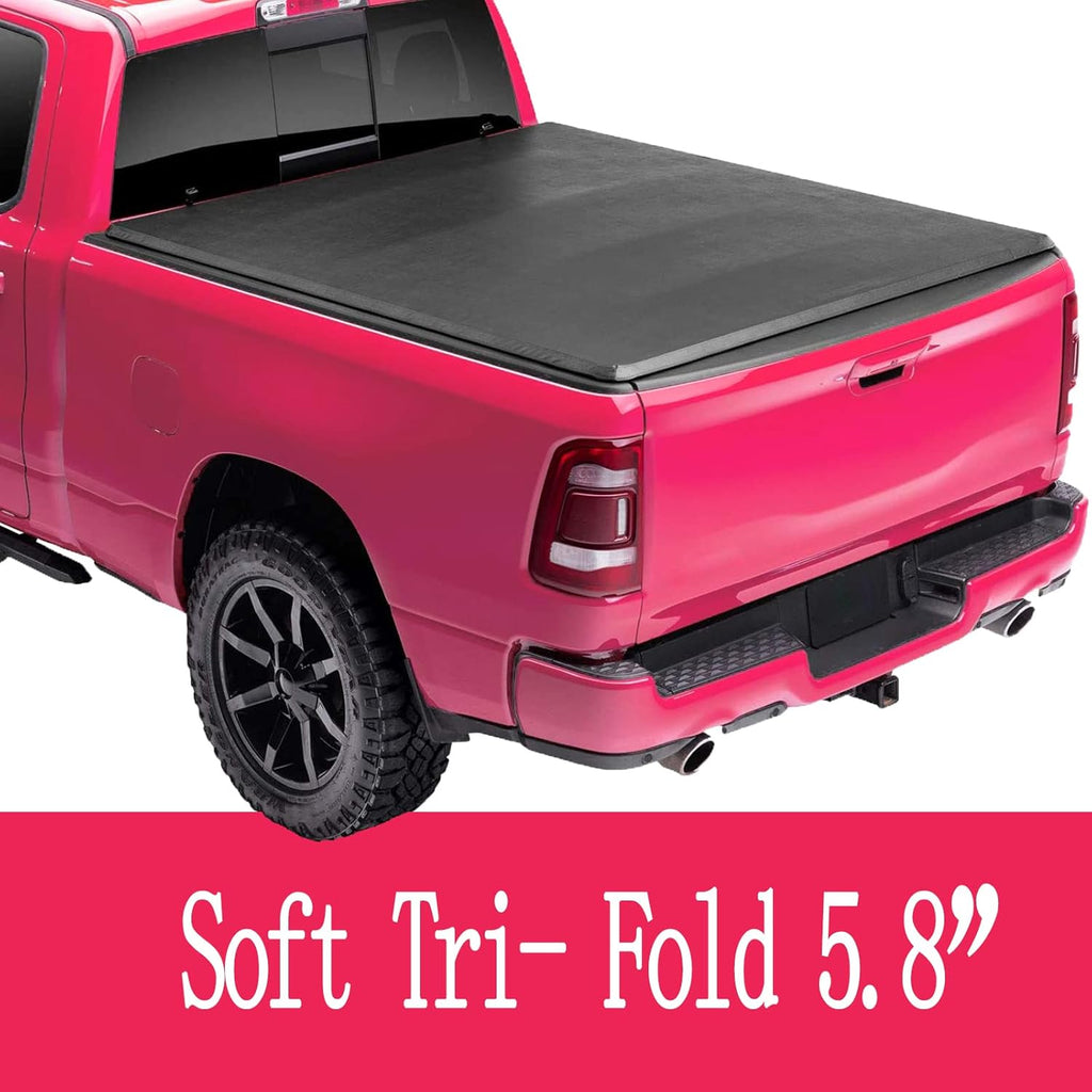 Soft Roll Up Truck Bed Tonneau Cover for 5.8' Bed Pickup Y11973