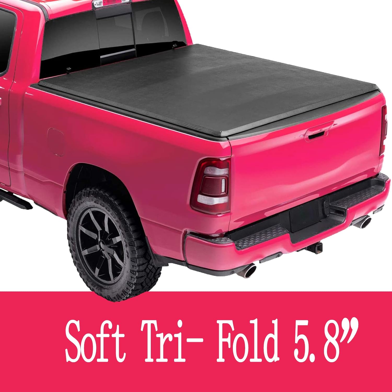 Soft Roll Up Truck Bed Tonneau Cover for 5.8' Bed Pickup Y11973