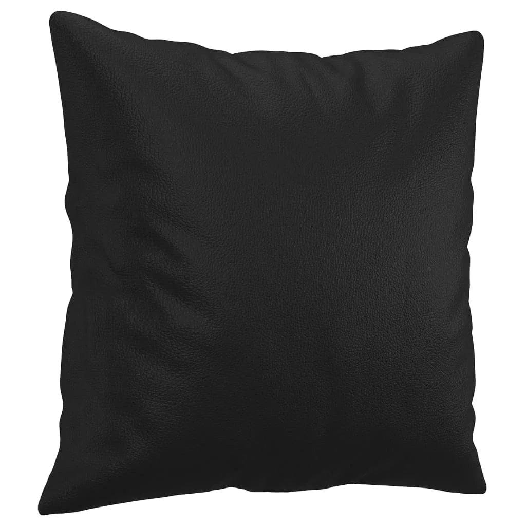 Black 47.2" Faux Leather 2-Seater Sofa R19902