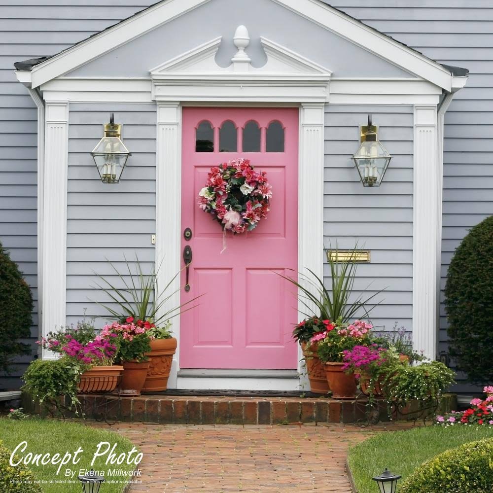 Two Equal Raised Panel PVC Pilaster with Capital and Base (Pair) E816892