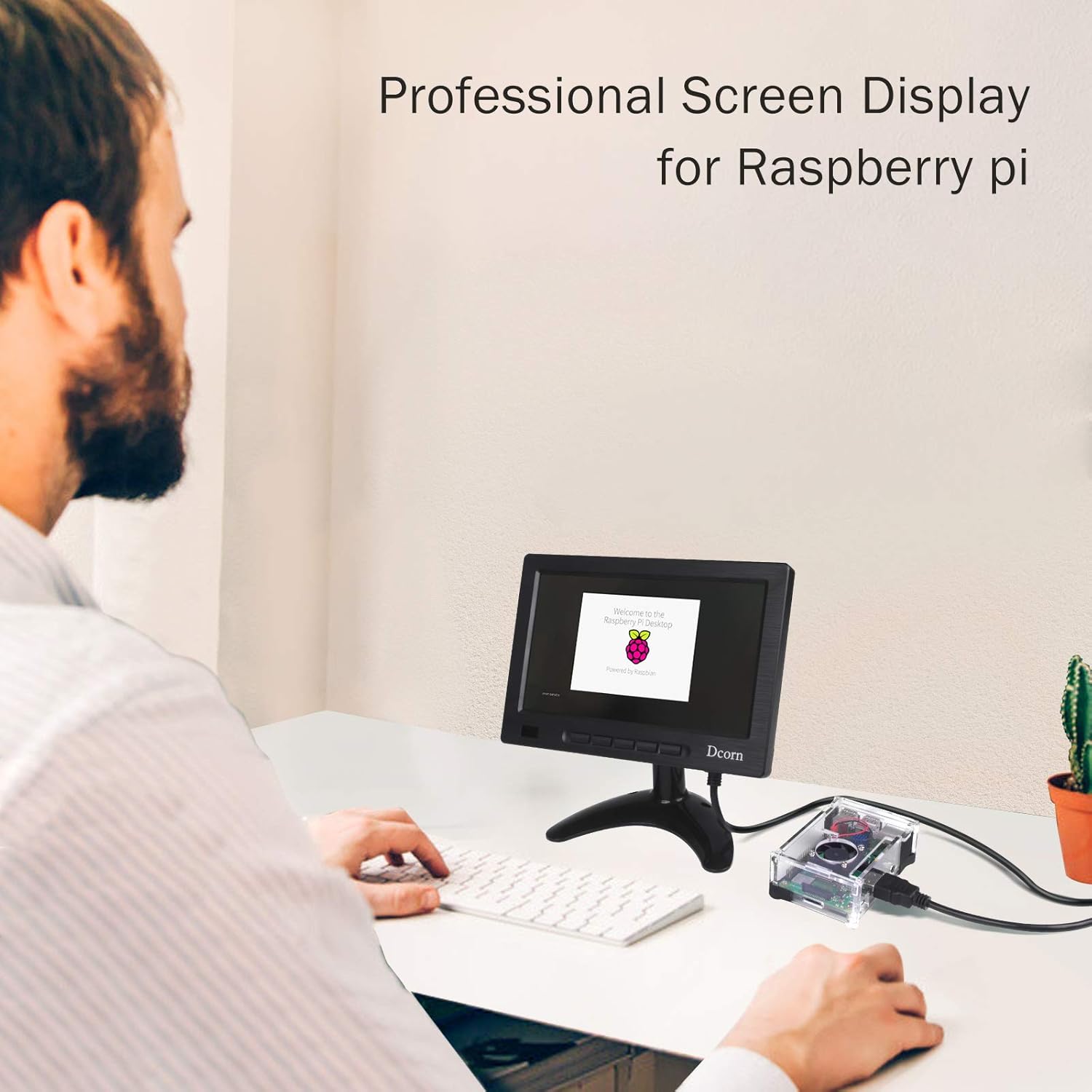 8 Inch IPS Metal Housing HDMI Monitor with Wall Bracket, Pack of 2 V152