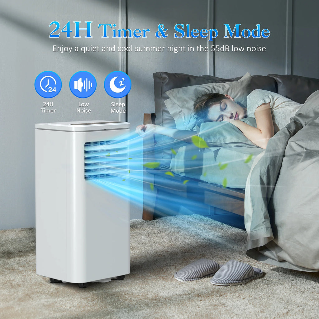 Portable Air Conditioner 5000BTU AC Unit Dehumidifier Window Kit Remote Control Z53108