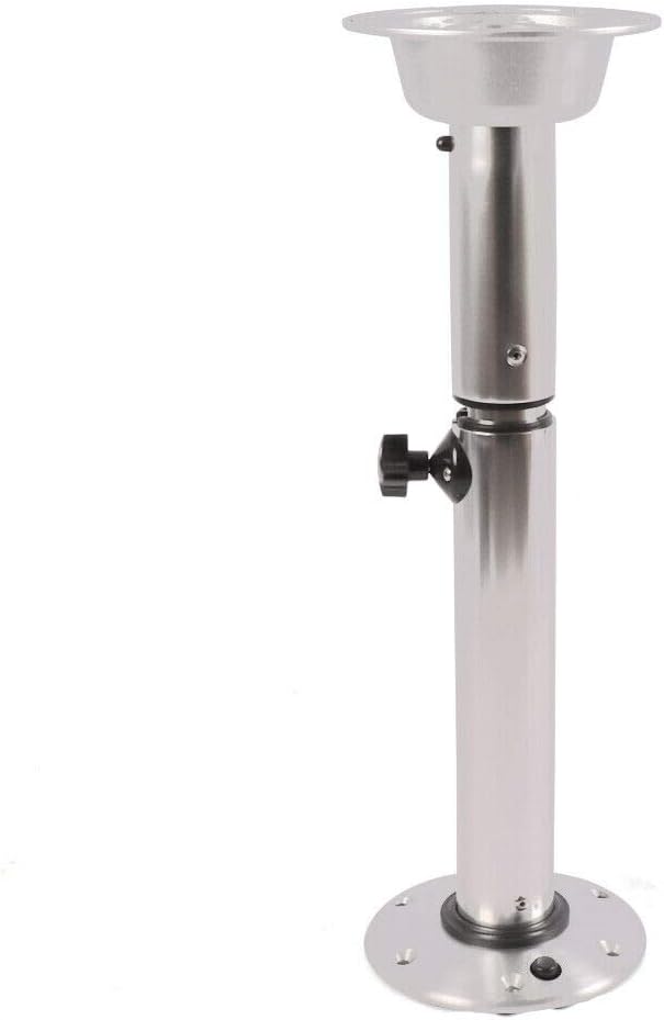 Silver Height Adjustable Table Pedestal Stand Base F71977