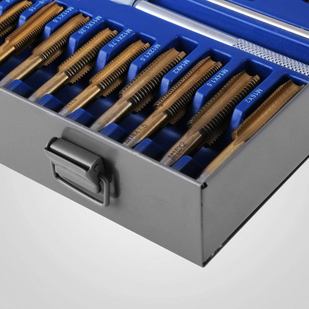 86-Piece Tap and Die Set Metric Titanium Steel X3269