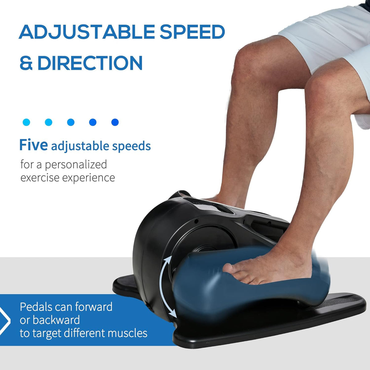 Under Desk Bike Elliptical Machine with Adjustable Speed & LCD Display R16940