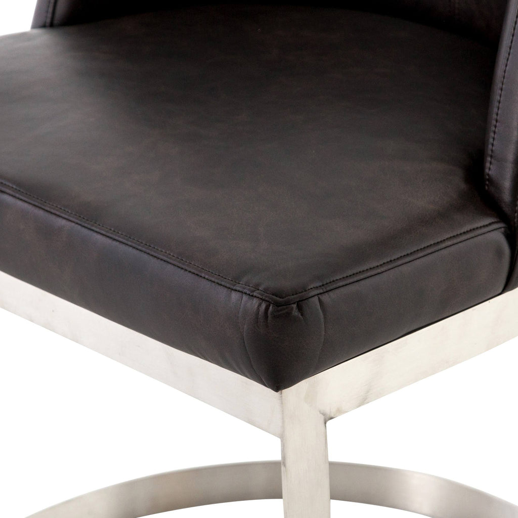 Distressed Black Dining Chair W189089
