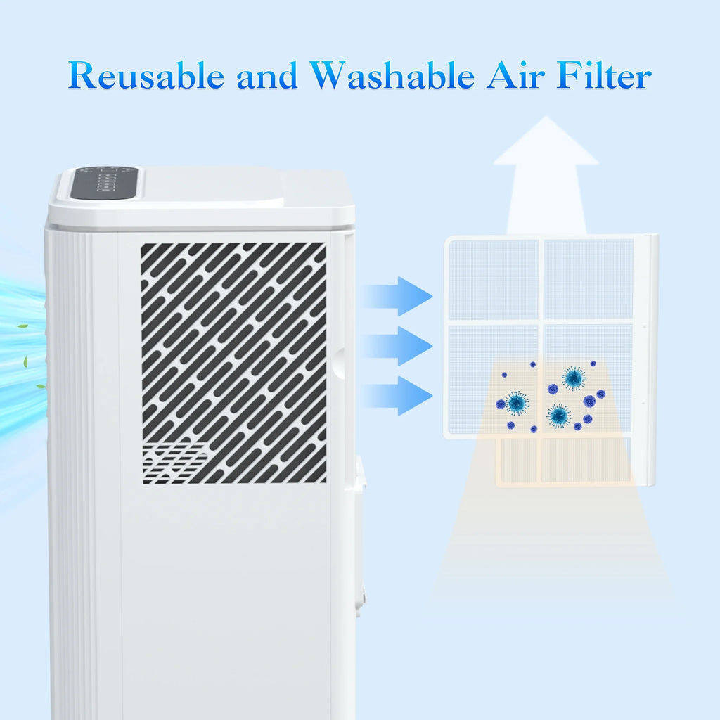 Portable Air Conditioner 5000BTU AC Unit Dehumidifier Window Kit Remote Control Z53108