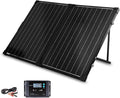 100 Watt 12 Volt Monocrystalline Foldable 2Pcs 50W Solar Panel Suitcase with Waterproof 20A Charger Controller R99772