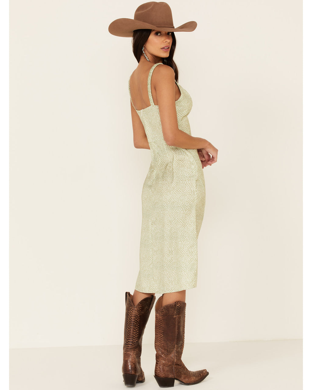 Sage Amy Dot Midi Dress X-Small X6191