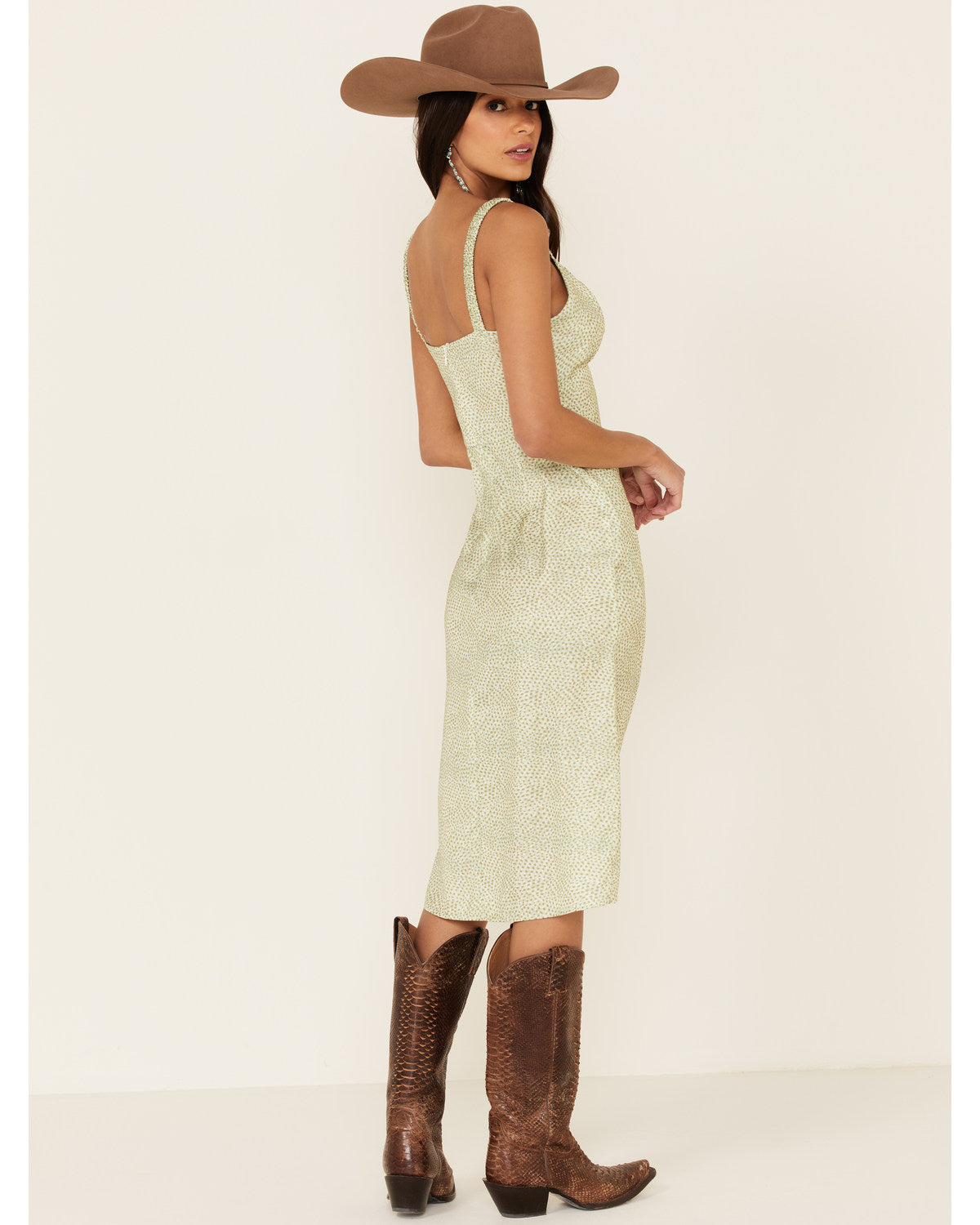 Sage Amy Dot Midi Dress X-Small X6191