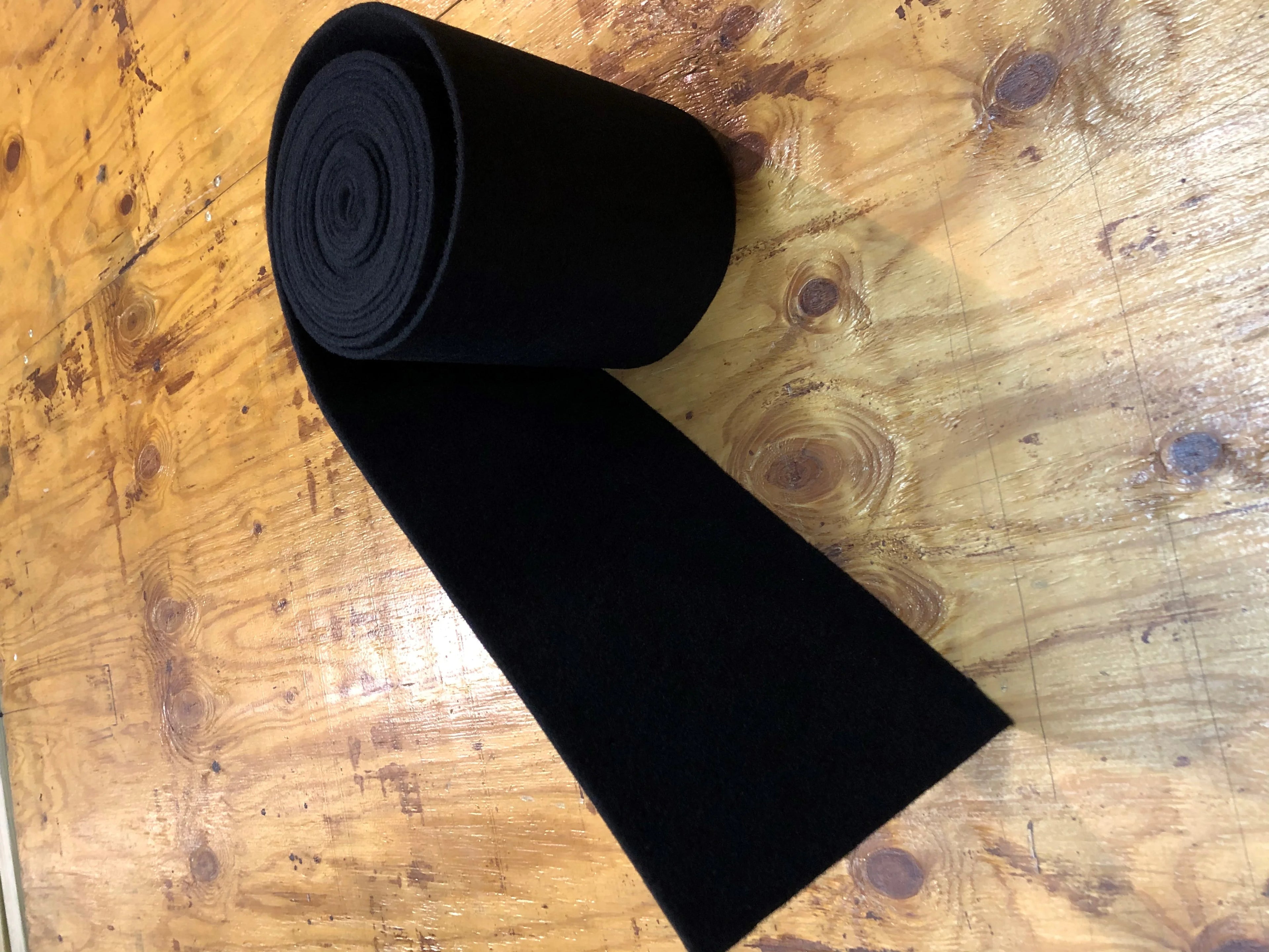 18 oz Marine Trailer Bunk Carpet - Black - 24"X50' L85935