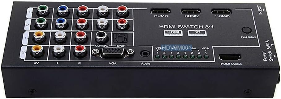 HDMI VGA Component YPbPr Composite RCA A/V to 1080p HDMI Converter Switcher X198