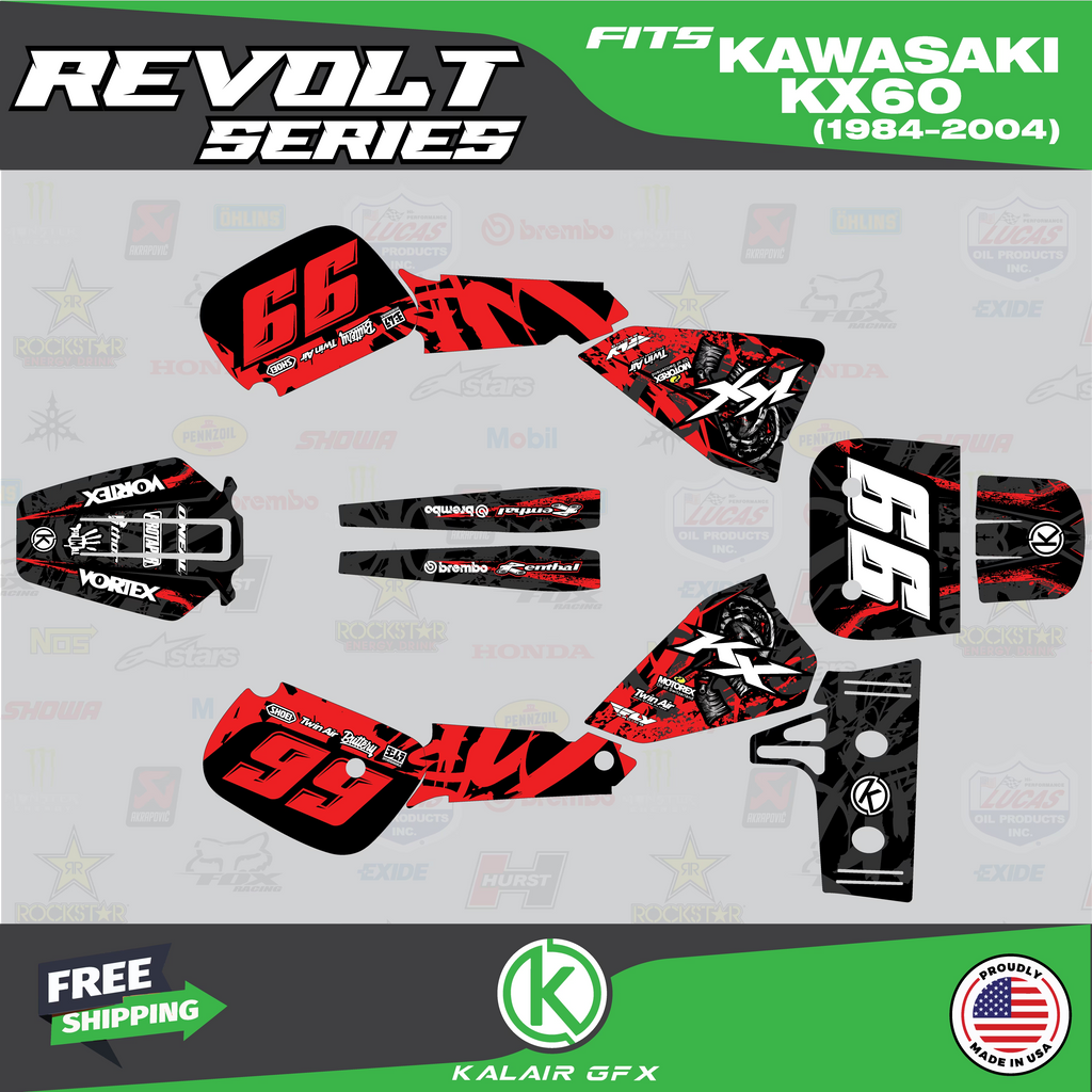 GFX Graphics Kit for Kawasaki KX60 (1984-2004) S118046
