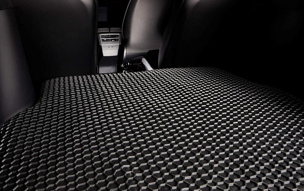 Black Rubber Cargo Trunk Mats for Ford Explorer 2020 2021 2022 Y68210