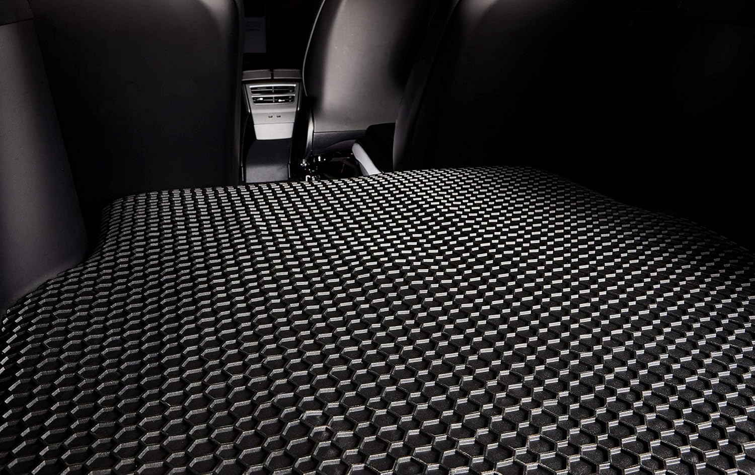 Black Rubber Cargo Trunk Mats for Ford Explorer 2020 2021 2022 Y68210