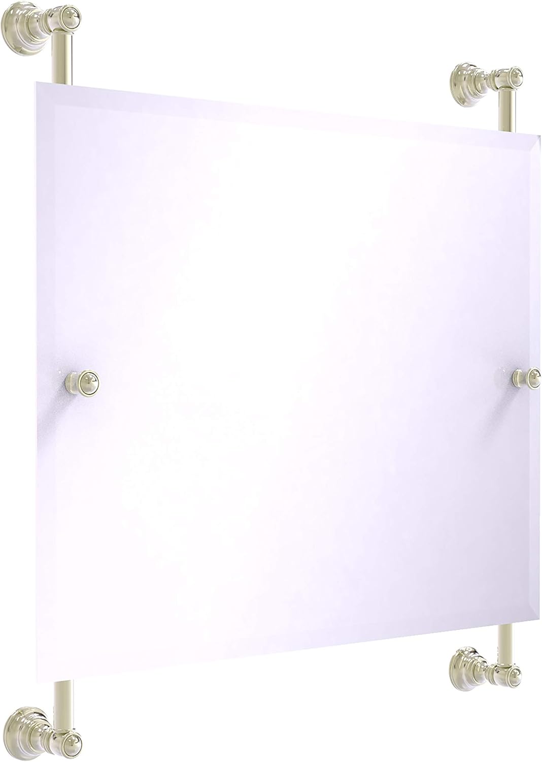 Polished Nickel Frameless Wall Mirror C7040