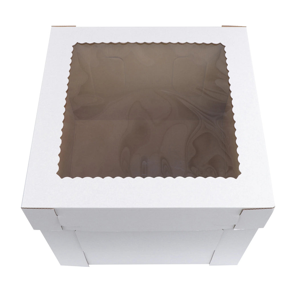 12 x 12 x 10 Inch 60pk Cake Boxes with Window P5399