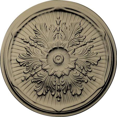 21 inch x 2 inch Hand-Painted Beige Ceiling Medallion N74591