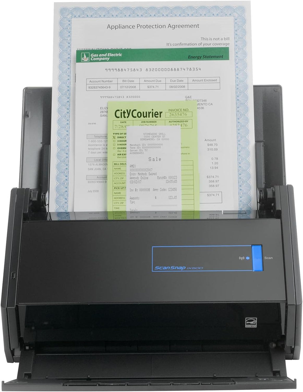 Black Document Scanner S382