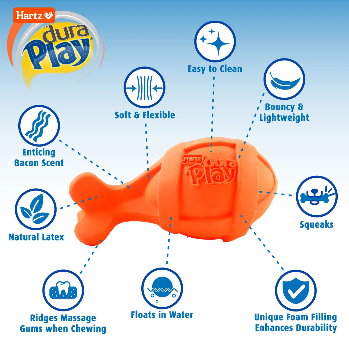 Bacon Scented Latex Dog Toys H112695