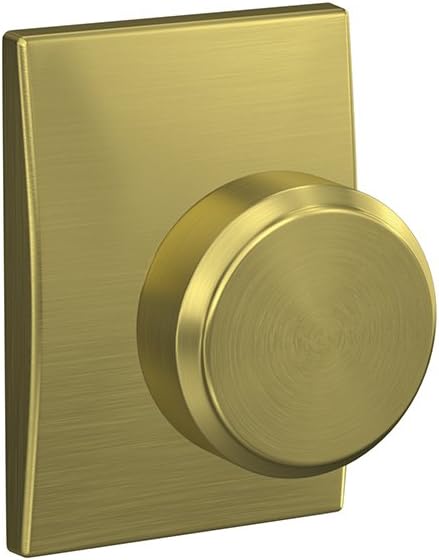 Satin Brass Hall-Closet and Bed-Bath Lock, Pack of 2 A600