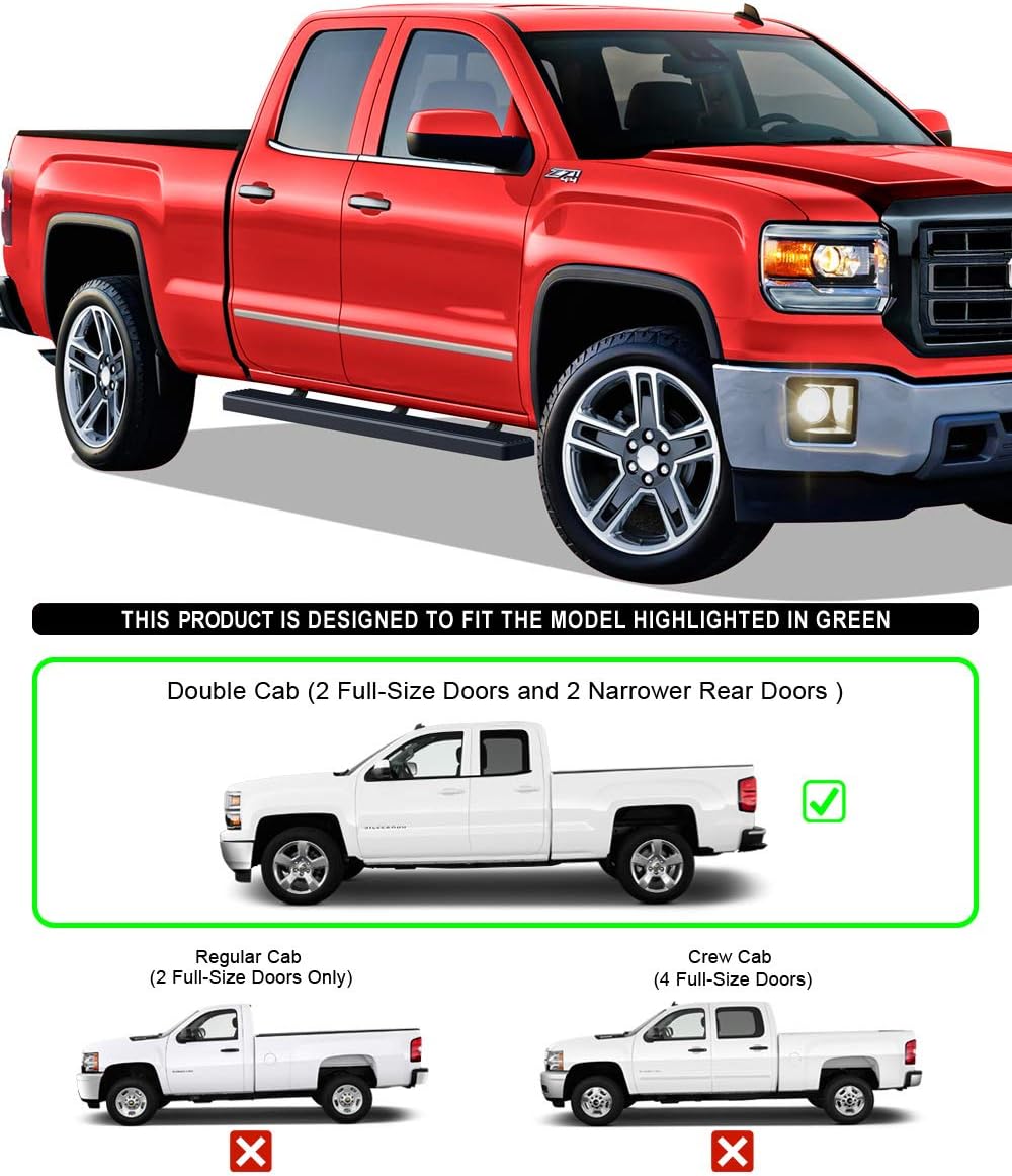 4in Black Running Boards N81397