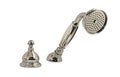 Polished Chrome Deck-Mounted Handshower and Diverter Trim P222