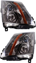Headlight Assembly Pair for Cadillac CTS 2008-2014 Halogen R7159