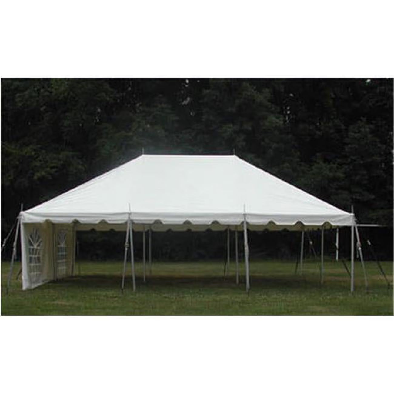 20x30 White Galvanized Pole Tent G477