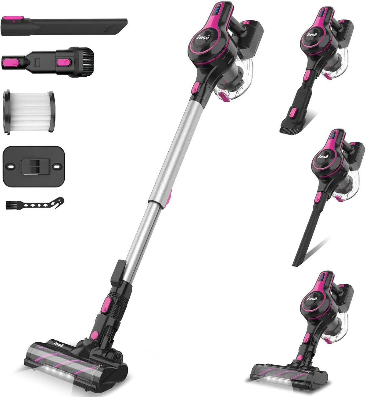 Cordless 6-in-1 Rechargeable Stick Vacuum Cleaner with 2200 mAh Battery G22680