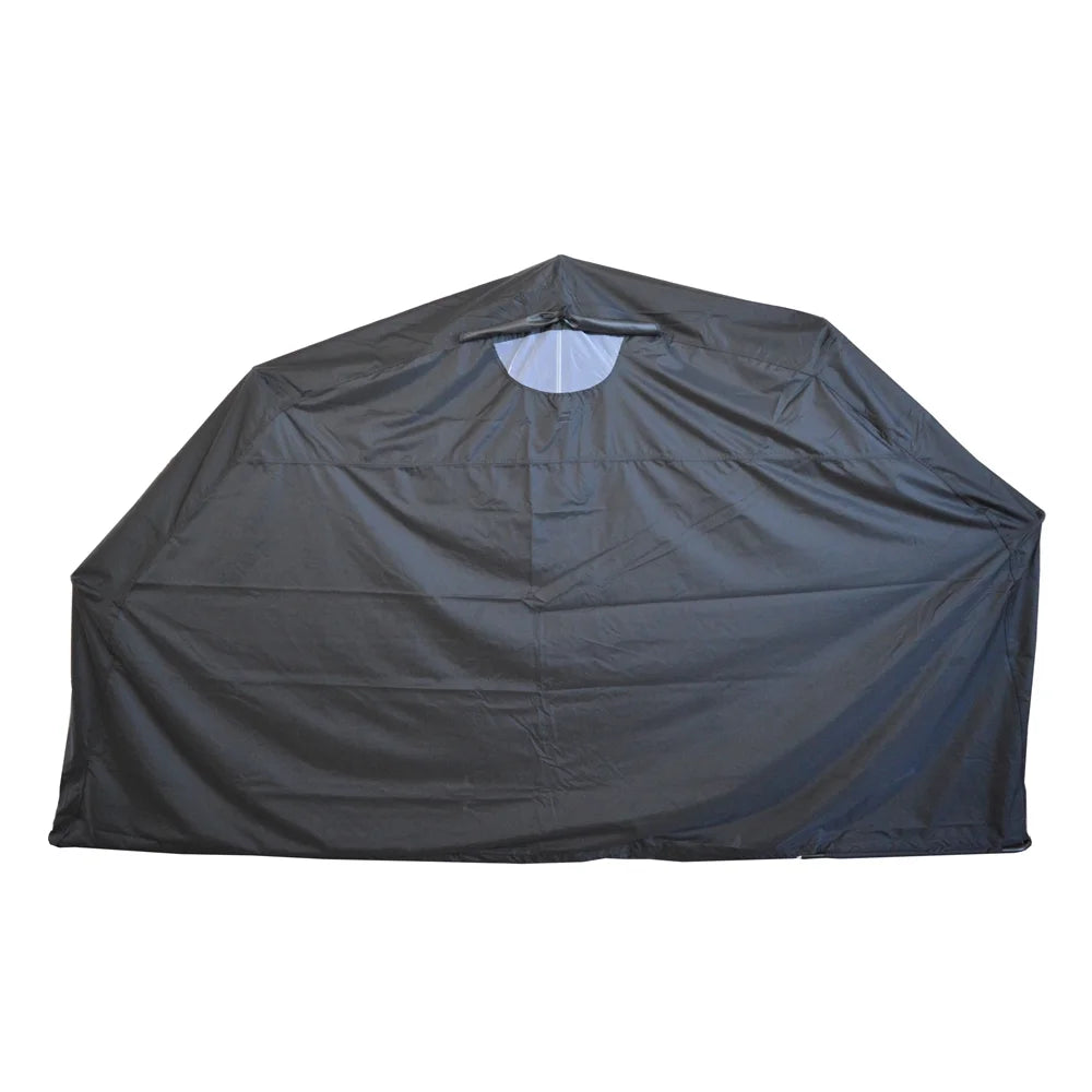 Black Motorcycle Cover Storage Shed A9959