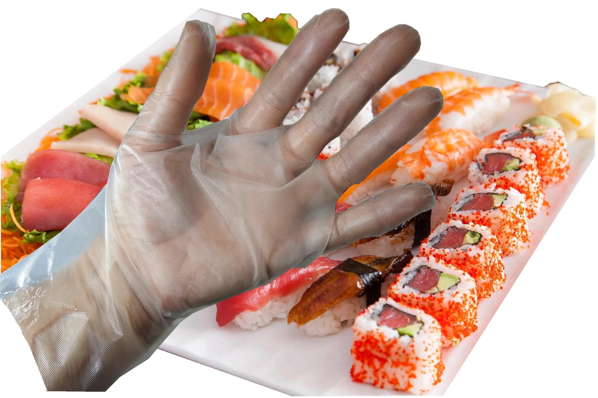 Non-Stick Disposable Gloves, Latex Free, Powder Free (5 Boxes = 500pc) D771576