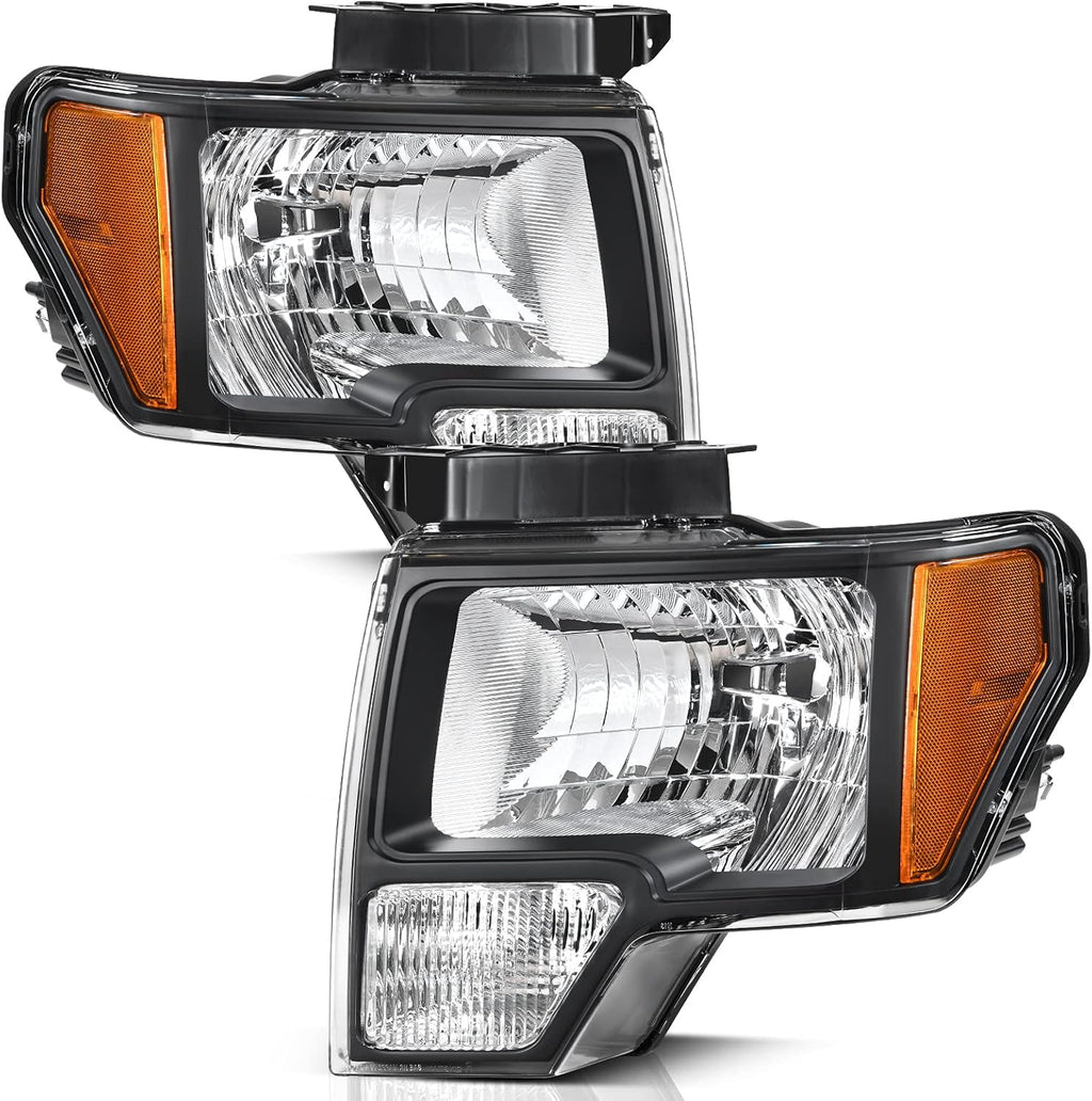 Headlight Assembly Chrome Housing for 2009-2014 F-150 Truck M560702