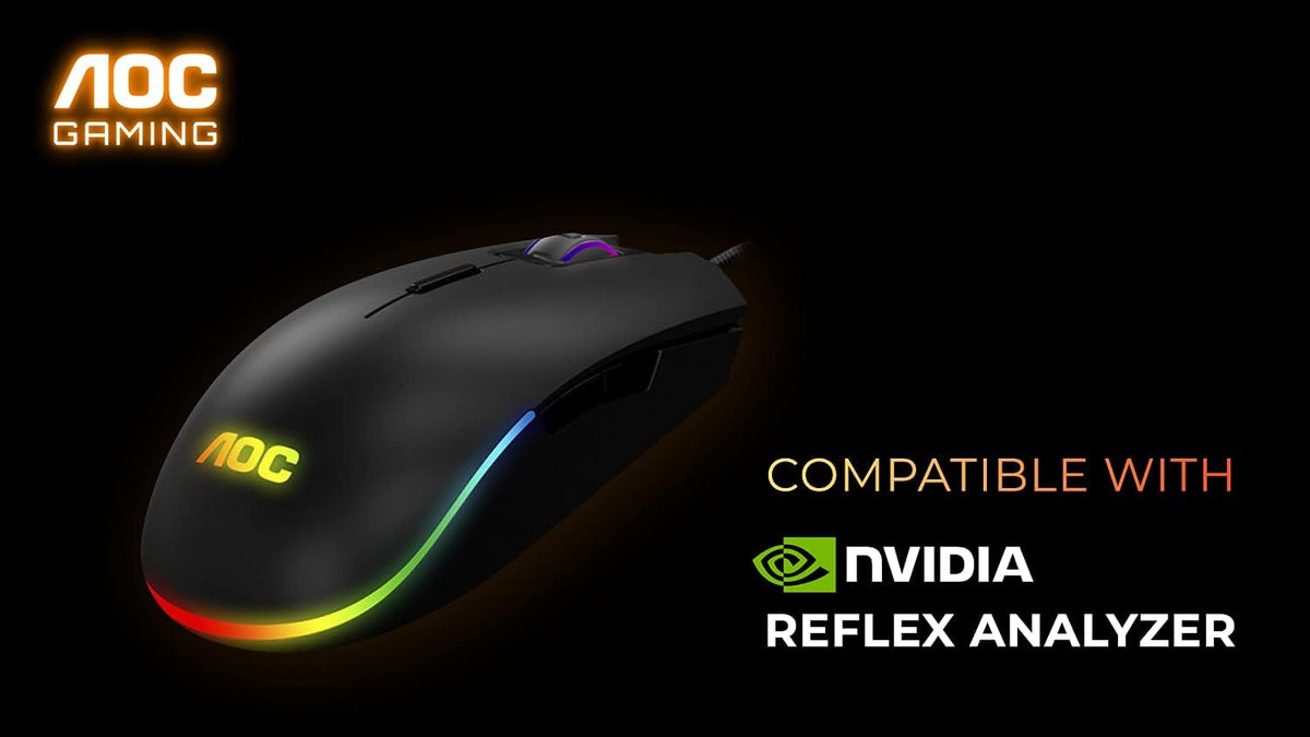 RGB Gaming Mouse with OMRON Switches, 16000 DPI, Adjustable Weight L44502