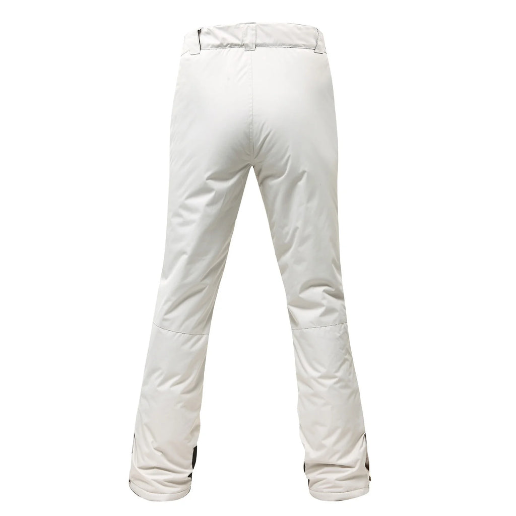 White Waterproof Insulated Snow Bib Trousers O42364