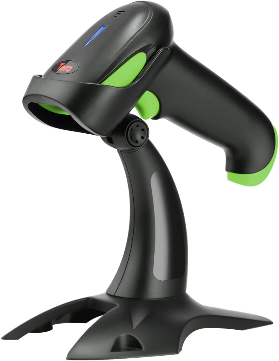 2D Wireless Barcode Scanner with Stand, Pack of 2 Y403