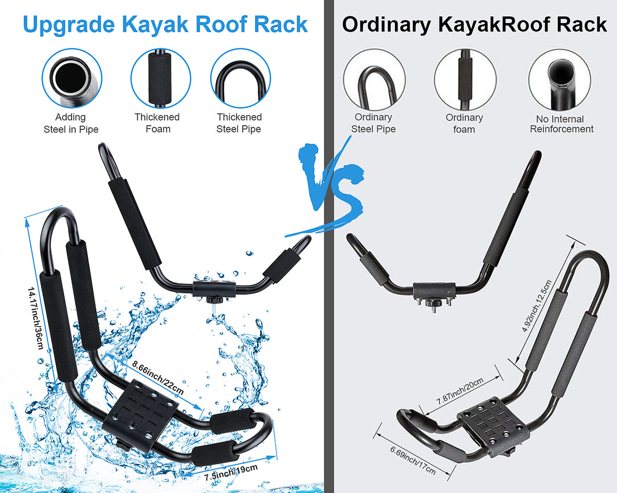 Kayak Roof Rack with 4 Ropes G416371
