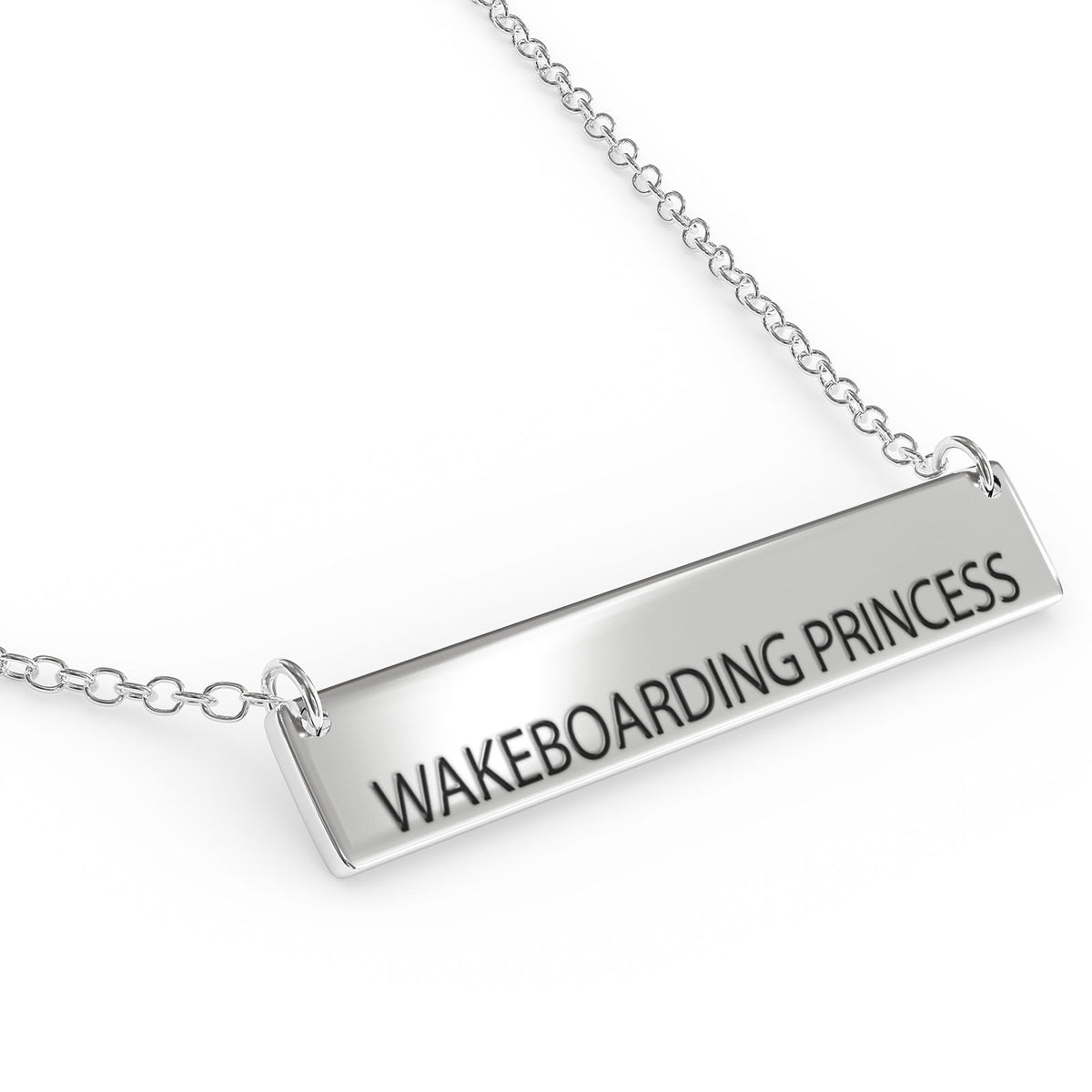 Sterling Silver Bar Pendant Necklace O567722