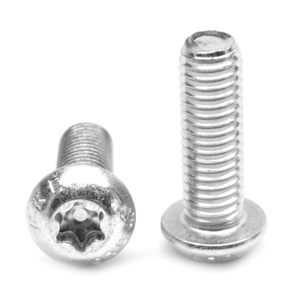M3 x 0.50 x 10 Coarse Thread ISO 7380 Class 10.9 6 Lobe Button Head Cap Screw Alloy Steel Zinc Plated Y4530