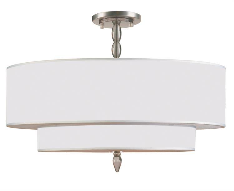 5 Light Satin Nickel Semi-Flush Ceiling Light L554891