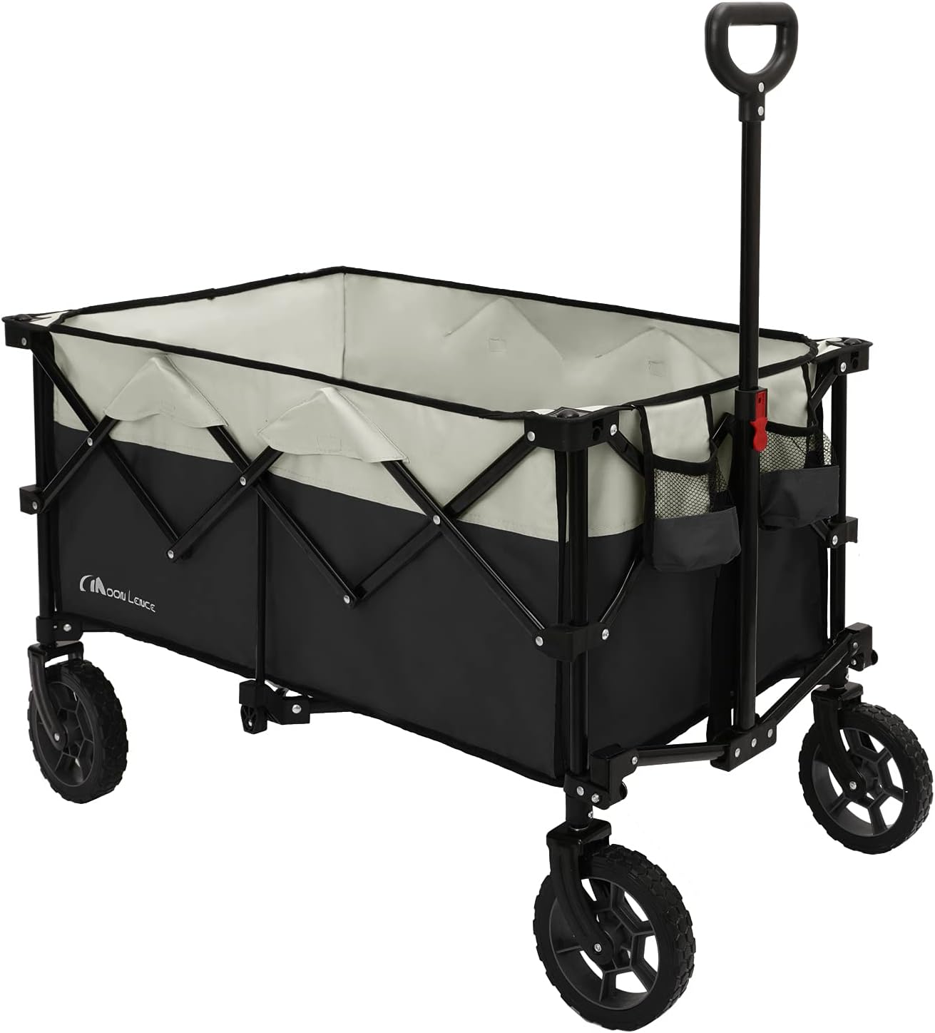 Collapsible Outdoor Utility Wagon with Universal Wheels M3374