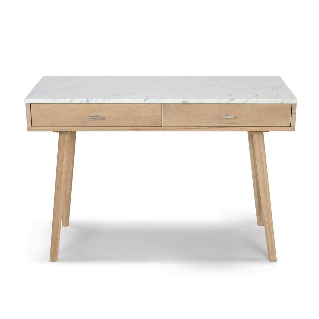 Black Marble White Writing Desk V277