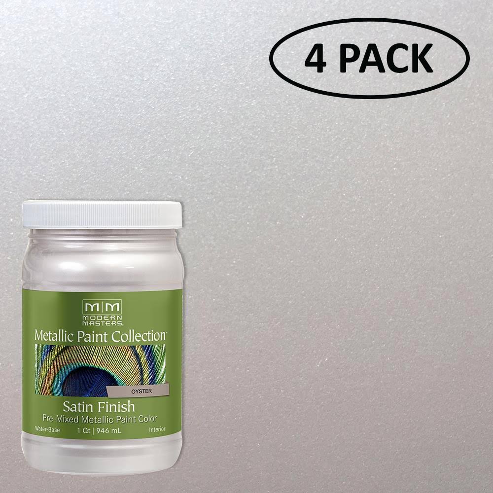 Satin Oyster Metallic Paint 32 oz. 4 Pack W4830