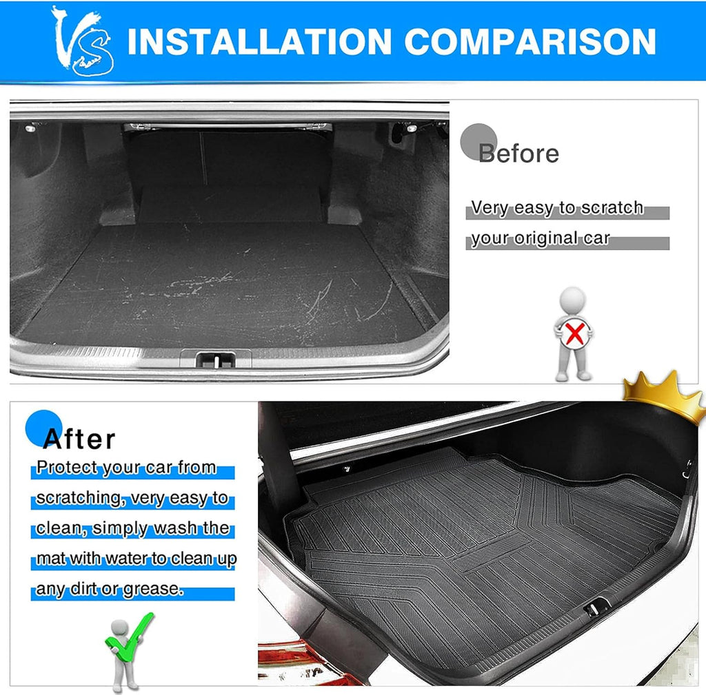 TPO All Weather Trunk Mat Liner Pack of 2 Y363