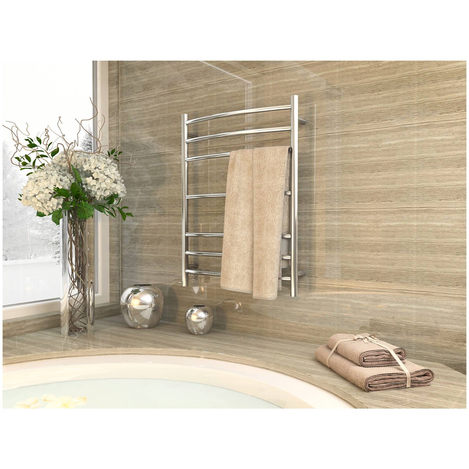Polished Chrome 7-Bar Electric Towel Warmer Y8326