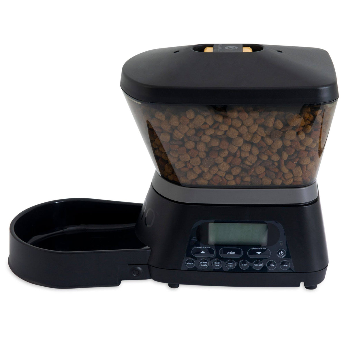 Black Automated Dog & Cat Feeder Z7080
